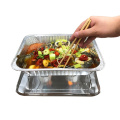 50pcs/lot BBQ Roasting Portable Food Storage Disposable Square Aluminum Foil Baking Pans